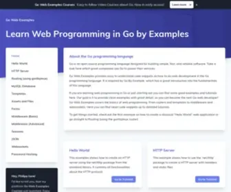 Gowebexamples.com(Go web examples) Screenshot