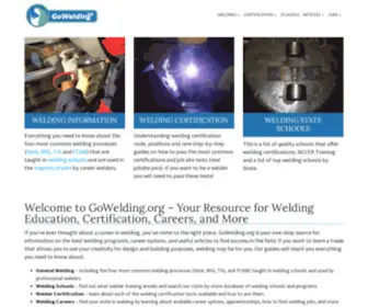 Gowelding.org(Welding Career Information) Screenshot