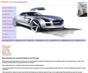 Gowheel.com(Private Asset Protection Trust) Screenshot