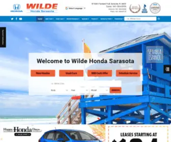 Gowildehonda.com(Wilde Honda Sarasota) Screenshot