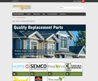Gowindowgo.com(Out of Warranty Window Replacement Parts) Screenshot