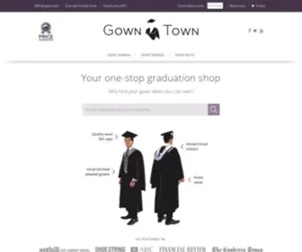 Gowntown.com.au(Graduation gowns and university degree frames) Screenshot