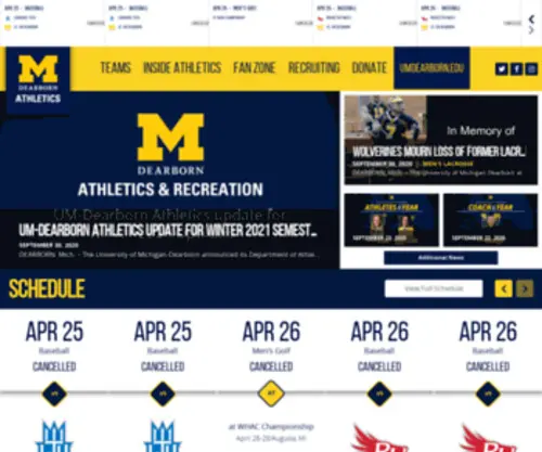 Gowolves.net(University of Michigan) Screenshot