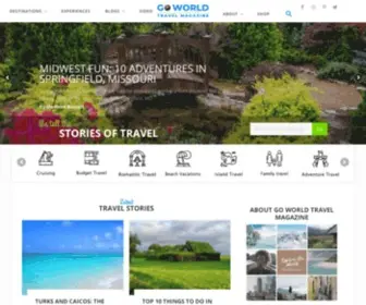 Goworldtravel.com(Go World Travel Magazine) Screenshot