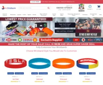 Gowristbands.co.uk(Wristbands Online) Screenshot