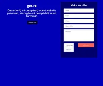 Gox.ro(Joaca remi etalat) Screenshot