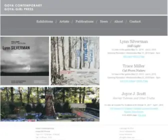 Goyacontemporary.com(Goya Contemporary) Screenshot