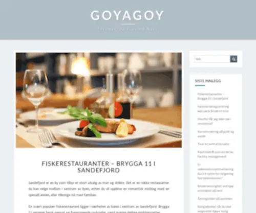 Goyagoy.no(Nyttig og oppdatert informasjon) Screenshot