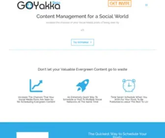 Goyakka.com(Powerful Social Media & Content Management Tool) Screenshot