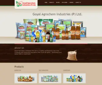 Goyalagrochemindustries.com(Goyal Agrochem Industries Pvt) Screenshot