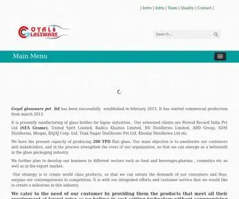 Goyalglassware.com(Goyal Glassware) Screenshot