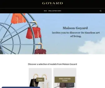 Goyard.com(MAISON GOYARD) Screenshot