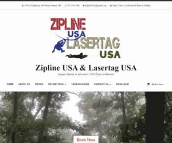 Goziplineusa.com(Largest Zipline in Missouri) Screenshot