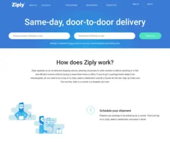 Goziply.com(GoZiply Couriers services company LA) Screenshot