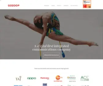 Gozoop.com(India's largest independent digital agency specializing in Brand Reputation Management(ORM)) Screenshot