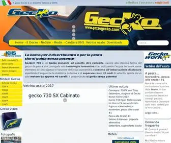 Gozzogecko.com(Gecko, il gozzo per la pesca e il divertimento) Screenshot