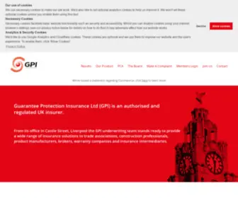 GP-Insurance.co.uk(Guarantee Protection Insurance Ltd (GPI)) Screenshot