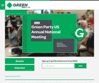 GP.org(The green party of the united states) Screenshot