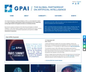 Gpai.ai(Global Partnership on Artificial Intelligence) Screenshot