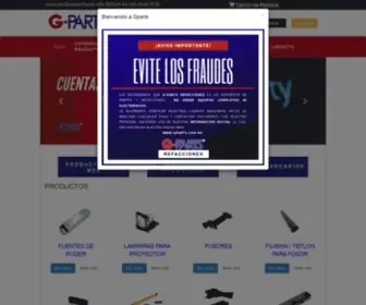 Gparts.com.mx(Refacciones) Screenshot