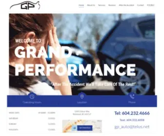 Gpautocentre.com(Grand Performance Auto Center for Collision and Repair) Screenshot