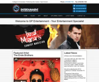 Gpcollegeentertainment.com(GP Entertainment) Screenshot