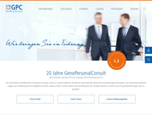 Gpconsult.de(Ihr Partner für Personalarbeit) Screenshot