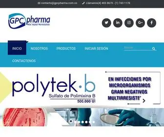 GPCpharma.com.co(GPC Pharma) Screenshot