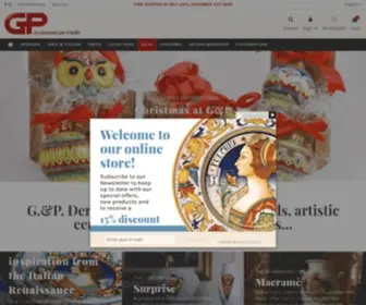 Gpderuta.com(Ceramiche Artistiche) Screenshot