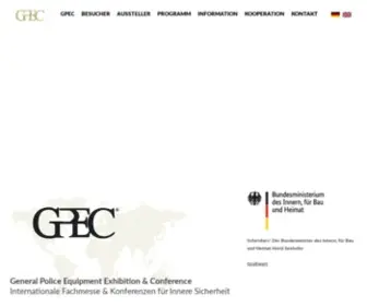 Gpec.de(GPEC® General Police Equipment Exhibition & Conference) Screenshot