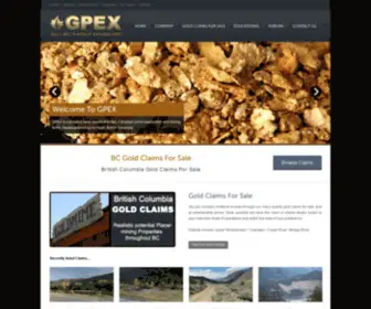 Gpex.ca(GOLD MINING CLAIMS FOR SALE) Screenshot