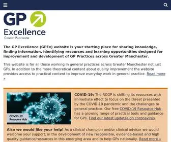 Gpexcellencegm.org.uk(GP Excellence website for Greater Manchester) Screenshot