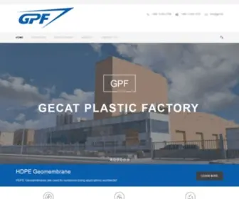 GPF.ltd(GPF GECAT PLASTIC FACTORY GEOMEMBRANE HDPE LLDPE LINER) Screenshot