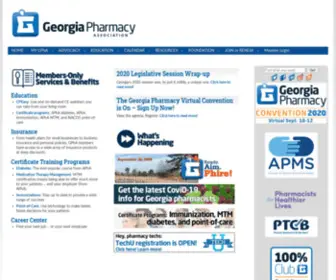 Gpha.org(Georgia Pharmacy Association) Screenshot