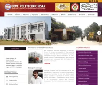 Gphisar.ac.in(Government Polytechnic) Screenshot