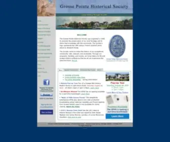 Gphistorical.org(Grosse Pointe Historical Society) Screenshot