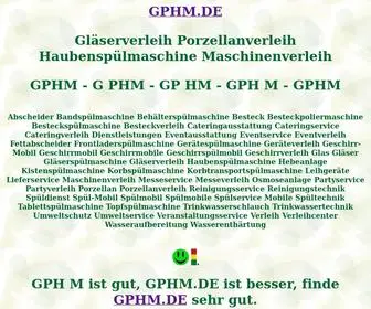 GPHM.de(Gläserverleih) Screenshot