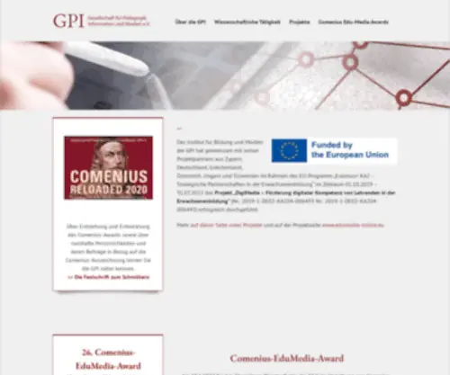 Gpi-Online.de(Gesellschaft für Pädagogik und Information e.V) Screenshot