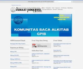 Gpibimmanueldepok.org(GPIB Immanuel Depok ) Screenshot