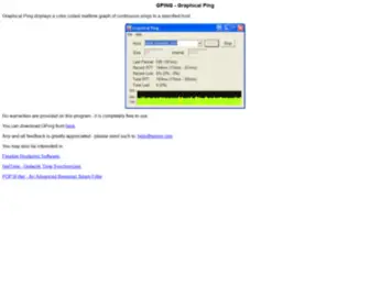 Gping.com(Graphical Ping Notes) Screenshot