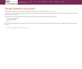 GPL-Violations.org(The project) Screenshot