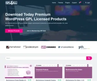GPL4ALL.com(Premium Wordpress Themes and Plugins) Screenshot