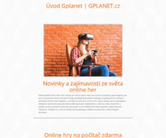 Gplanet.cz(Úvod) Screenshot