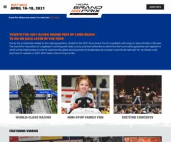 GPLB.com(The Official Acura Grand Prix of Long Beach) Screenshot