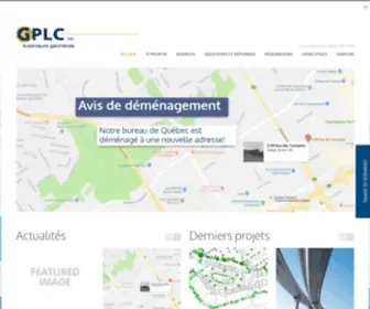 GPLC.ca(Arpenteurs-géomètres) Screenshot