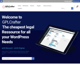 GPLcrafter.com(GPLCrafter WordPress Plugins & Themes with GPL License) Screenshot