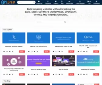 GPLgreat.com(Download, exchange, buy & sell Ultimate PHP GPL Scripts, Code, Plugin, Theme and more) Screenshot