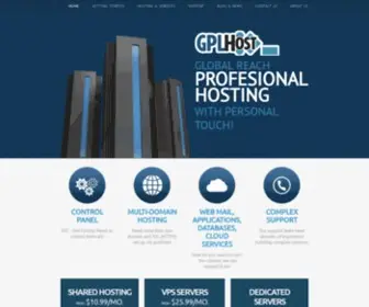 GPlhost.com(VPS hosting) Screenshot