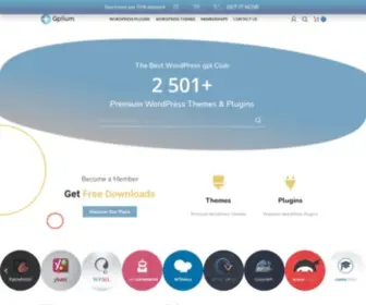 Gplium.com(Gplium ☰ Best Wordpress Gpl Club) Screenshot