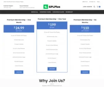 GPLplus.com(Membership) Screenshot